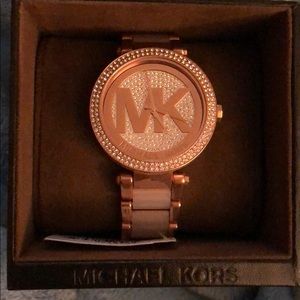 Rose gold Michael Kors watch